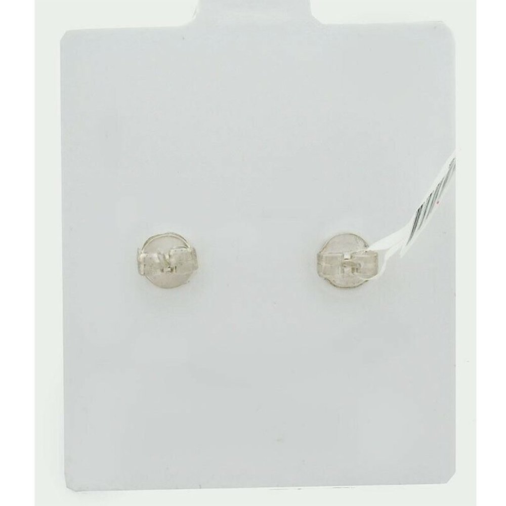 Genuine 8 mm Pearl Stud Earrings .925 Sterling Silver - Picture 4 of 4